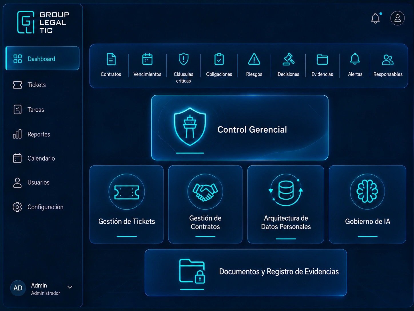 plataforma Group Legal TIC | Asesoría Legal en Tecnología, Blockchain & IA
